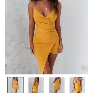 Love Loren- Yellow Wrap Dress